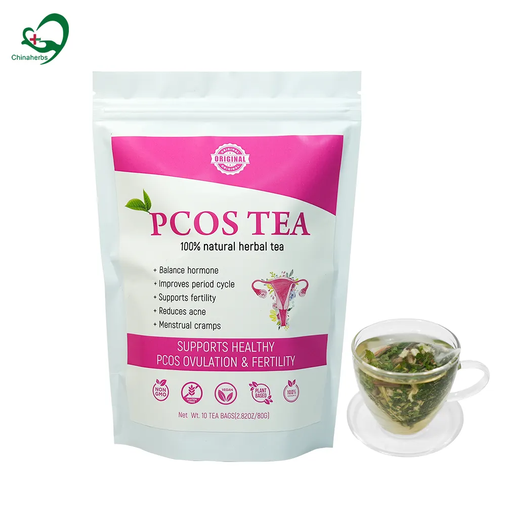 Chinaherbs hot selling Warm Uterus womb tea herbal fertility tea hormone balance pcos tea natural herbal