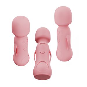 Silicone Double-Ended G-Spot Vaginal <b>Vibrator</b> Carrot Shape USB Rechargeable Waterproof 10 Frequencies Real Touch Feeling Pink - Product Image 6