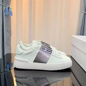 Chaussures décontractées sportives en cuir véritable de luxe, doublure en cuir véritable, adaptées aux hommes, légères, été, rivets métalliques de luxe, chaussures de randonnée décontractées unisexes - Product Image 2