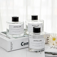 Bouteille de diffuseur en verre de luxe de 100ml avec boîte Bouteille de diffuseur de roseau rond avec boîte personnalisée