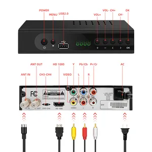 热卖安卓盒atsc Mpeg4 1080p分辨率固件升级调制器电视天线atsc数字电视调谐器