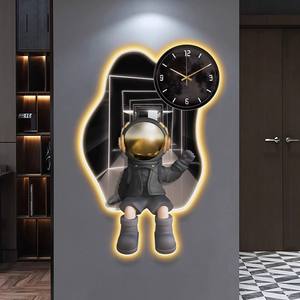 Orologio Murale Moderno Minimalista, Decorazione Creativa 3D Tridimensionale con Illuminazione LED - Product Image 1