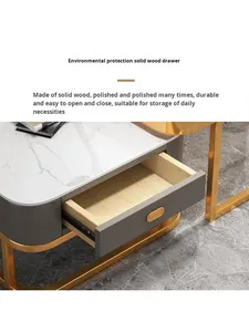 Table basse carrée moderne <span class=keywords><strong>en</strong></span> marbre minimaliste verre créatif pour petits appartements maison salons meuble <span class=keywords><strong>TV</strong></span> - Product Image 5