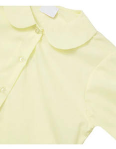 Blusa amarilla de manga corta para niñas jóvenes, uniforme escolar, camisa de manga corta para estudiantes - Product Image 2