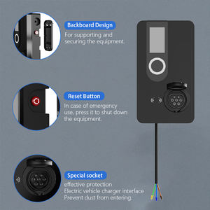 เครื่องชาร์จรถยนต์ไฟฟ้าแบบติดผนัง 7kW AC พร้อมเต้ารับ Type 2 มาตรฐาน IP54 สถานีชาร์จอัจฉริยะสำหรับใช้งานกลางแจ้งในยุโรป - Product Image 2