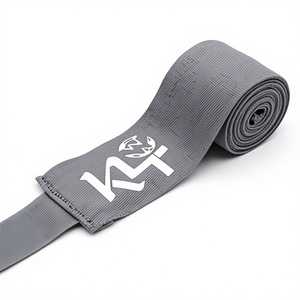 Soporte de Muñeca Elástico Plegable Ligero de Cachemira Gris KT para Ejercicio Físico, Ajustable, Transpirable, con Cierre de Gancho y Bucle, Unisex - Product Image 1