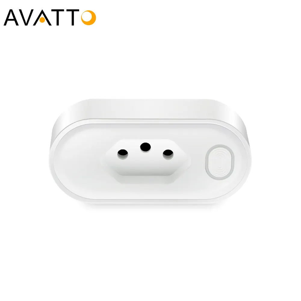 AVATTO Tuya Wifi Smart Power Socket Plug Brazil with Power Energy Monitoring APP Alexa Google Home Voice Control