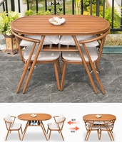 Ensemble table et 2 chaises de balcon en aluminium moderne pour appartement, hôtel et salon, utilisation extérieure, meubles de jardin durables et imperméables