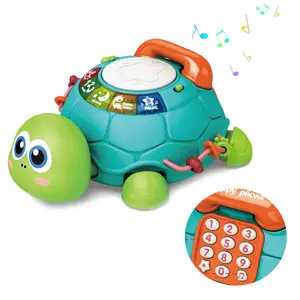 Phim Hoạt Hình điện cảm ứng bò Rùa phát triển phụ kiện bé nghiên cứu câu chuyện âm nhạc điện thoại trẻ mới biết đi đồ chơi học tập