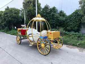 รถม้าไฟฟ้าแบบไม่มีม้าใช้ในสวนสนุกรถลากม้าเจ้าหญิงดีไซน์สีใหม่ - Product Image 3