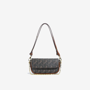 Bolso de Mano de Moda para Mujer, Duradero y Portátil, de Material PU, con Cadena Decorativa, Estilo Bandolera y Función Antirrobo - Product Image 3