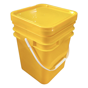 Robuuste, voedselveilige, duurzame, witte, stapelbare kunststof emmers voor gefrituurde kip en melk, met luchtdichte deksel - Product Image 4