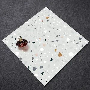 专业供应商白色多色水磨石瓷砖哑光成品室内陶瓷地板水磨石瓷砖和室外水磨石瓷砖