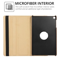 Étui en cuir grain de litchi rotatif à 360 ° pour Tab S10 Plus/S9 FE 12.4 ''Support réglable Housse antichoc