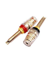 Connecteur de borne de haut-parleur plaqué rhodium pour prise banane 4mm