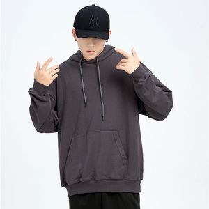 เสื้อฮู้ดสีพื้น ผ้าฟลีซหนานุ่ม บุซับในอย่างดี สำหรับผู้ชายไซส์ใหญ่ ทรงหลวม มีให้เลือก 18 สี ขายส่งจากโรงงาน - Product Image 2