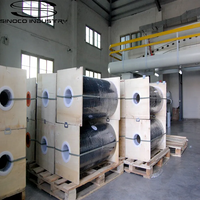 Harga Pabrik Ketahanan Goresan Luar Biasa 110mm*300m Inti 1 Inci Pita Transfer Termal Resin Hitam untuk Papan Nama Pabrik PET