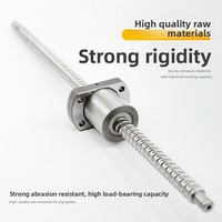 Long Service Life CNC SFU Ball Screw Kit GCr15 Material C3/C5 Grinding Grade Left Right Thread 12mm Diameter 4mm Lead Pitch