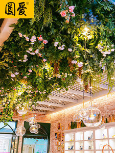 Plantas Artificiales Colgantes para Techo, Flores Artificiales, Decoración para Techo, Venta Directa de Fábrica - Product Image 6
