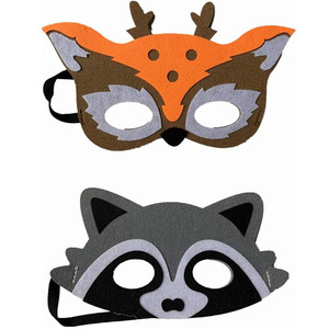 A934 <span class=keywords><strong>Animales</strong></span> <span class=keywords><strong>del</strong></span> <span class=keywords><strong>bosque</strong></span> Máscaras <span class=keywords><strong>de</strong></span> fieltro Criaturas <span class=keywords><strong>del</strong></span> <span class=keywords><strong>bosque</strong></span> Jungle Cosplay Campamento Fiesta temática Favores Suministros Niños Venta al por mayor Máscara <span class=keywords><strong>de</strong></span> terror - Product Image 1