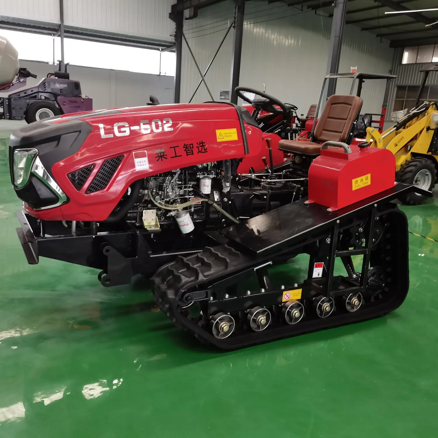 Pertanian 50hp mesin kecil remot kontrol traktor perayap mesin traktor ladang Mini untuk penjualan Filipina 50hp mesin