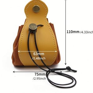 Pochette à boutons Hr Pu personnalisée, plateau en cuir noir, petit sac à dés pour jeu de D&D - Product Image 5