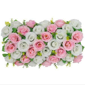Pannello Decorativo per Matrimoni 50*30CM, Parete di Fiori Artificiali di Rose Rosse - Product Image 3