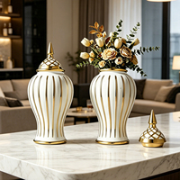 Vases en céramique et porcelaine, décoration de chambre à coucher, salon, accessoires de décoration de bureau, vase à fleurs, esthétique européenne de luxe.