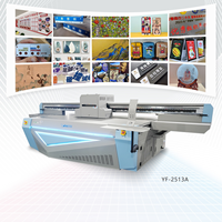 Máquina de impresión UV fácil de operar de gran formato Fortune para impresora de cama plana de vidrio acrílico 2513 UV 2513 plotter de cama plana UV