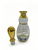 Flacons d'huile essentielle décoratifs de luxe classiques arabes de haute qualité, 150 ml, avec placage or UV, bouchon et carton