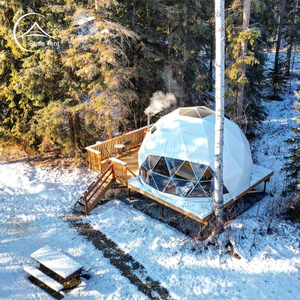 Dôme géodésique préfabriqué 7m avec intérieur spacieux pour maisons de glamping permanentes ou hébergements de villégiature en plein air - Product Image 4