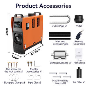 Usine en gros 12V 24V 220V 8KW nouvelle condition Thermostat Type chauffage Diesel Portable pour camion (<span class=keywords><strong>Fiat</strong></span> VW) pour Parking <span class=keywords><strong>Camping</strong></span> - Product Image 2