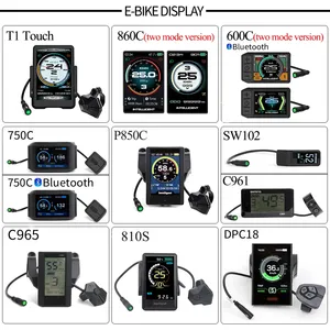 Pantalla LCD a Color de 36V-48V, Instrumento para Motor de Bicicleta Eléctrica de 750W para <span class=keywords><strong>Bafang</strong></span> BBS01B/BBS02, Indicador BF-UART P860C <span class=keywords><strong>860C</strong></span> P850C 600C C965 - Product Image 3