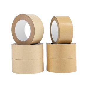 Ruban adhésif en papier kraft inscriptible 24mm-100mm, largeur personnalisable, forte adhérence pour l'emballage et la fermeture des marchandises d'exportation - Product Image 1