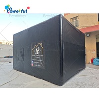 Tente de simulateur de golf gonflable en PVC commercial, tente de projection pour le golf gonflable