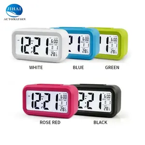 Hot Selling Desk Digitale LCD-Hintergrund beleuchtung Thermometer-Anzeige Einfacher Tisch wecker