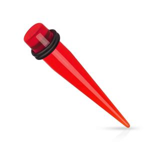 Piercing acrílico transparente, piercing do túnel da orelha, vermelho, da moda, uv, acrílico - Product Image 3