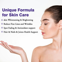 Poudre de collagène L-Gluthathione de haute qualité avec complément alimentaire en vitamine C pour soutenir la santé des ongles et des articulations des cheveux pour la poudre pour homme