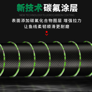 Ligne de pêche à pois changeant de couleur 500m, ligne principale en nylon haute résistance pour cannes à pêche en mer et cannes à lancer - Product Image 5