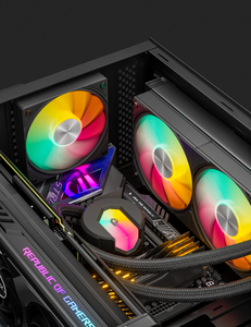 <span class=keywords><strong>UpHere</strong></span> DC12V ARGB Ventiladores de caja de PC 120mm <span class=keywords><strong>Ventilador</strong></span> de chasis de aire PWM 4PIN <span class=keywords><strong>Ventilador</strong></span> de rodamientos hidráulicos - Product Image 5