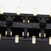 Gran oferta espaciado 2,54mm Altura 5,0mm posiciones 2P ~ 40pin PCB doble fila SMT con columna de posicionamiento hembra Pin Header SMT Connector