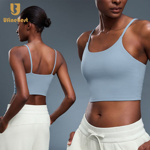 Top Deportivo Corto con Diseño Nuevo 2026, Sujetador Deportivo para Yoga, Entrenamiento, Top Deportivo Acolchado sin Mangas, Camiseta con Tirantes para Gimnasio - Product Image 1