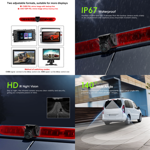 Podofo feu stop monté haut pour Peugeot Partner/<span class=keywords><strong>Citroen</strong></span> Berlingo 2008-2020 caméra de recul de vue arrière de <span class=keywords><strong>voiture</strong></span> OEM/ODM - Product Image 3