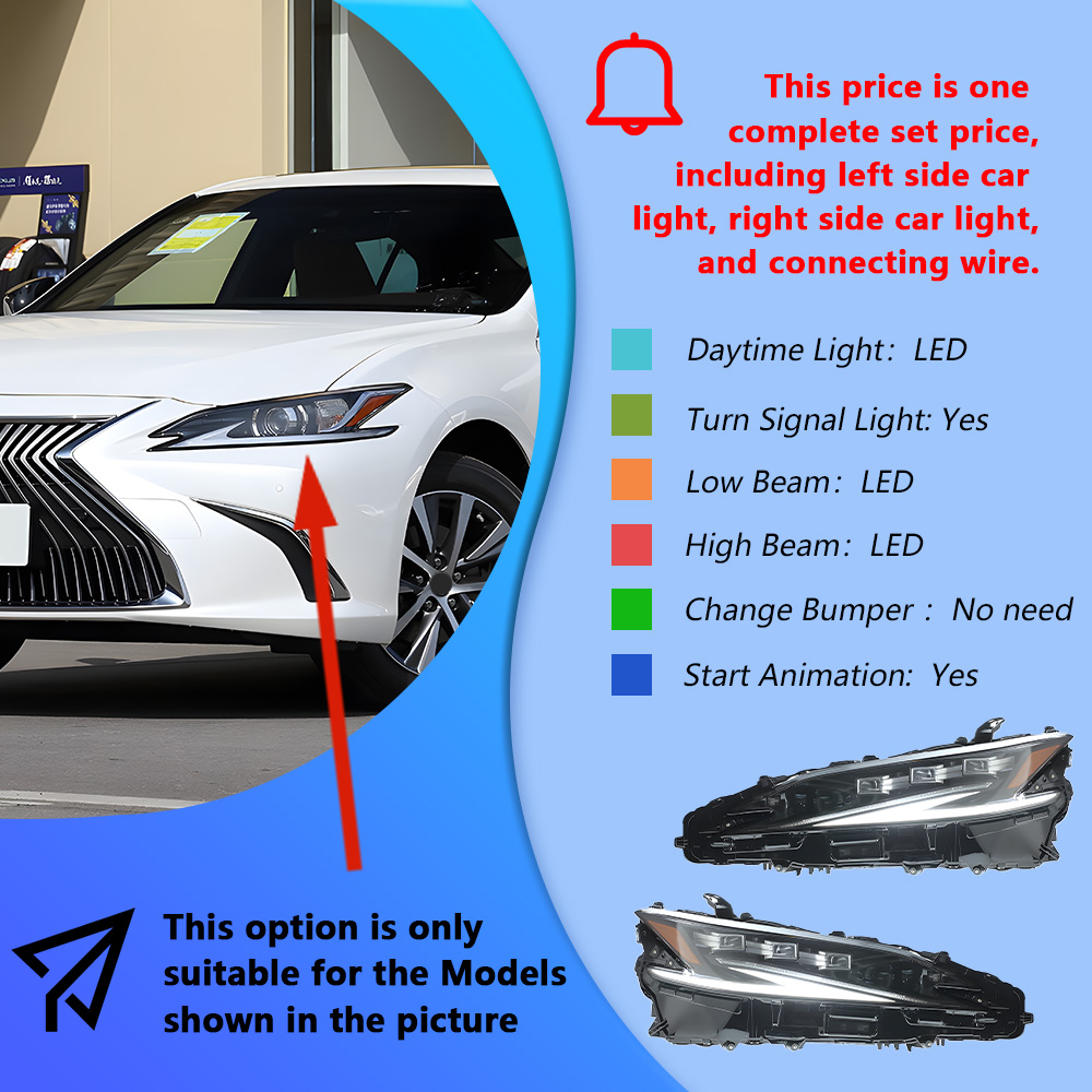 Headlight one set