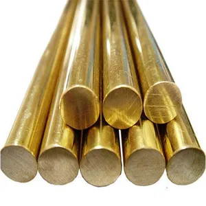 C2680 Bright Gold Straight Brass Small Bar Solid Rod