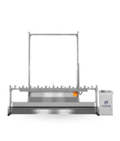Máquina de Corte Automática de Cortinas de Alta Velocidad RIDONG, Motor Controlado por Pantalla Táctil PLC, Cuchilla Giratoria de Alta Velocidad