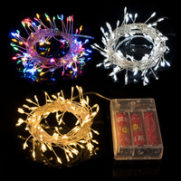 Guirlande lumineuse pétard guirlande lumineuse étanche fil d'argent étoilé luciole lumières led décoratif désherbage décorations de noël