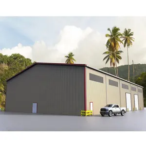 OEM özelleştirilmiş prefabrik yapı çelik yapı ofis Metal ev garaj ambar depolama kitleri