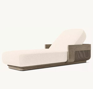 Chaise longue de luxe en teck pour <span class=keywords><strong>piscine</strong></span>, mobilier de jardin en teck - Product Image 2