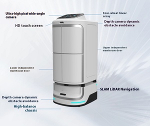 <span class=keywords><strong>Robot</strong></span> de livraison de repas pour hôtel, <span class=keywords><strong>robot</strong></span> de livraison express, <span class=keywords><strong>robot</strong></span> de service intelligent programmable pour ascenseurs - Product Image 3